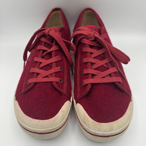 Keen Women's Elsa Lite Red Felt Sneaker Size US 10.5 / EU 41 - Picture 3 of 6